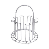 Maxbell Stainless Steel Cup Organizer 8 Hook Glasses Holder for Countertop Home