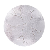 Max Circular Alloy Lotus leaf Pattern Coasters Tea Cup Accessories Silver White