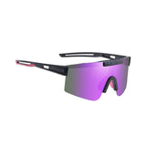 Maxbell Sport Polarized Sunglasses Cycling Glasses for Running Climbing Cycling Black Purple