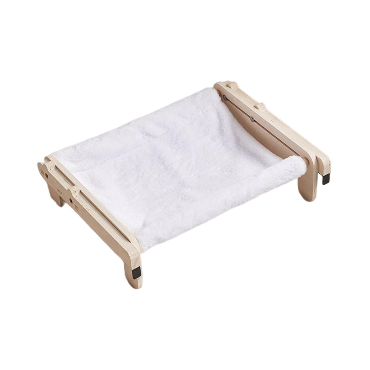 Maxbell Pet Cat Window Perch Lounge Cat Shelf Steady for Indoor Cats Space Saving White Flannelette
