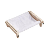 Maxbell Pet Cat Window Perch Lounge Cat Shelf Steady for Indoor Cats Space Saving White Flannelette