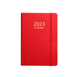 Maxbell A5 Notebook Planner Journal Notebook 2023 Weekly Planner Notepads PU Cover Red