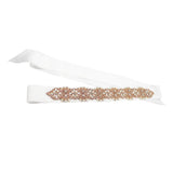 Max Flowers Rhinestone Crystal Dress Belt Sash Belt Shiny Evening Bridal Belts