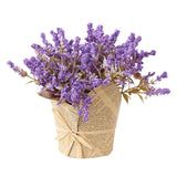 Max Artificial Lavender Gypsophila Flowers Bouquet Potted Flower Purple
