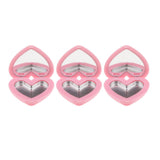 Max Fashion Cute Heart-Shaped Style Design Lipstick ,Eyeshadow,Blush Case Pink