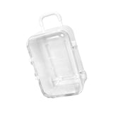 Maxbell mini Suitcases Box Miniature Tiny Jewelry Storage Case Easily Carry White