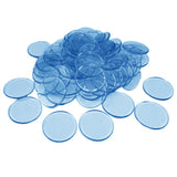 Max 100pcs Poker Chips Coins Casino Supply Family Games Accs blue