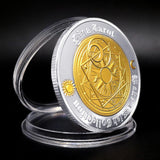 Max Tarot Commemorative Coin Lucky Divination Metal Antique Souvenir Art  Silver
