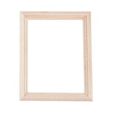 Maxbell 1:12 Solid Wood Picture Photo Frame Rectangular Dollhouse Miniatures Decor