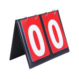 Maxbell 2 Digit Score Keeper Flips up Tabletop Scoreboard for Basketball Ball Red