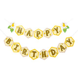 Max Mini Bee Happy Birthday Bunting Banner Birthday Party Decoration Supplies