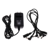 Maxbell Guitar Effects Power Supply Adapter Charger with 5 Way Cable US Plug