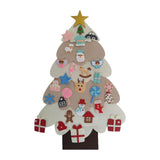 Maxbell Kids Felt Christmas Tree DIY with Detachable Ornaments Holiday Gift Durable