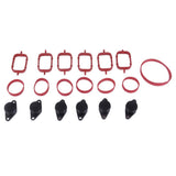Maxbell 6 Pieces 33mm Diesel Swirl Flap Repair Kits for BMW E90 E91 320d 325d Black