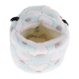 Maxbell Pet Hamster Nest Winter Warm Bed Plush Cage For Hamster Squirrel Rat Blue