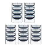 Maxbell 20Pcs/Set Men's 3 Layers Shaving Razors Refills Cartridge Blade Replacement