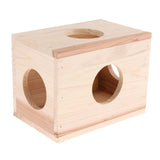 Max Small Animals Hut Toy Hamster, Gerbil Guinea Pig Beautiful House 4 Round Hole