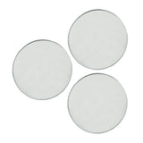 Maxbell 3Pcs Solid Mirror Plate Photo Props Ornament Art decor for Protection Round14cm