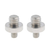 Maxbell Double Head Stud with 1/4" to 3/8" Thread for Cameras Camcorder