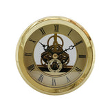 Max 103mm/4.06inch Dial Roman Numeral Watch Quartz Clock Insert with Golden Trim