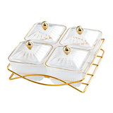 Maxbell Nordic Serving Platter with Lid and Handle for Party Appetizer Sweet Cookies Clear