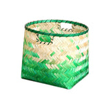 Maxbell Handmade Bamboo Fiber Weaving Decorative Storage Basket Home Organizer S