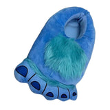 Maxbell Funny Plush Slippers Women Men Warm Winter for Bedroom Kitchen Bathroom Blue