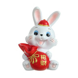 Maxbell Auspicious Rabbit Statue Animal Figurine for Drawing Room Home Decorations Vase