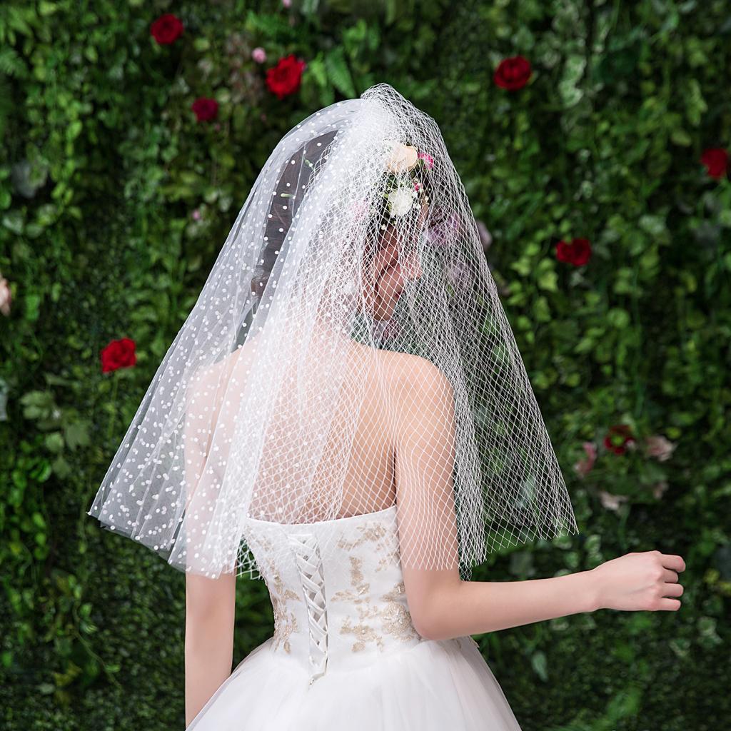 Max Wedding Bridal Veil+Comb 2/3/4 Ply White-2 Ply