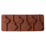 Maxbell 6 Holes Lollipop Chocolate Candy Bath Bombs Mould Silicone Monkey