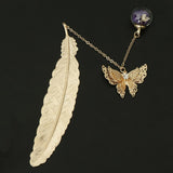 Max Retro Butterfly Metal Bookmark Stationery Movie Book Mark Kids Gift Golden F