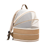 Maxbell Pet Carrier Backpack Dog Cats Breathable Hiking Foldable Durable Travel Bag Khaki