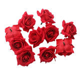 Max 10 Pieces Fake Rose Flower Heads