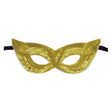 Maxbell Mardi Gras Masquerade Eye Mask Sequin Eyemask Carnival Halloween Photo Prop Aureate