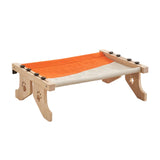 Maxbell Cat Window Perch Hammock Seat Cat Shelf Durable for Indoor Cats Space Saving Grey Orange