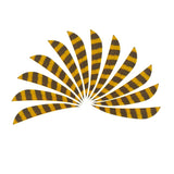 Max 12pcs 4inch Archery Feathers Fletches Right Wing Parabolic Yellow