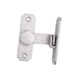 Maxbell Sliding Barn Door Latch Lock Right Angle Door Lock Latch for Bathroom Garden silver