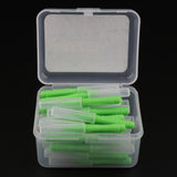Maxbell 40 Pieces/ Box Dental Interdental Brush Tooth Pick Flosser Toothpick Sticks  Green 0.8mm