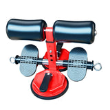 Maxbell Sit up Bar with 2 Strong Suction Cups Adjustable Assistant Device Situp Aid Red
