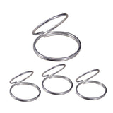 Max 4x Metal Finger Picks Guard Plectrum for Banjo Ukulele Bass Guitar Silver