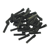 Maxbell 50Alligator Teeth Hair Clip Flat Single Prong Hair Clip DIY Headdress 40x7mm