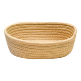 Maxbell Nordic Woven Storage Basket Cotton Rope for Clothes Living Room Bedroom Khaki
