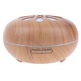Max 500ml Aroma Humidifier Fragrance Essential Oils Diffuser Set EU Plug Brown