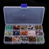 Maxbell 15 Colors Lots Mixed Gemstone Chips Beads For Jewelry Making Bracelet Crafts