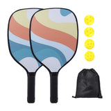Maxbell 2x Pickleball Paddles Set with 4 Balls and Bag for Men Women Indoor Outdoor Orange