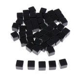 Max 50Pieces Square Edge Blank Dices D6 Six Sided RPG Gaming Dice Gift Black