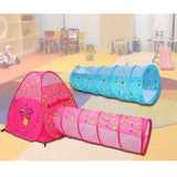 Maxbell 1.5M Glowworm Tunnel Toy Play Tent Discovery Tube Gift Kids Game Pink