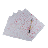 Maxbell 6Sheets Cloth Water Chinese Calligraphy Kanji Notebook Mat DIY Painting