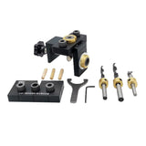 Max Aluminium Alloy 3 in 1 Puncher Locator Wood Dowel Hole Drilling Guide Jig B