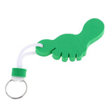 Maxbell Foot Shaped Foam Safety Floating Keyring for Boating Yachting Sailing Green